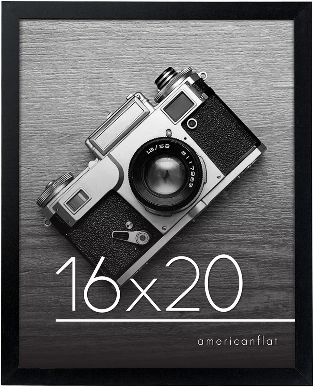 16x20 Picture Frame with Polished Plexiglass, Epic Collection, Gallery Wall Frames with Engineered Wood, Wide Photo Frame for Wall Display, Black